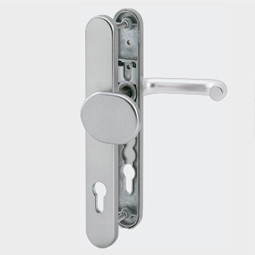 Schutz-Beschlag Wechselgarnitur, für erhöhte Einbruchhemmung, zugfeste Zylinderabdeckung, Aluminium Schutz-Beschlag Wechselgarnitur, für erhöhte Einbruchhemmung, zugfeste Zylinderabdeckung, Aluminium