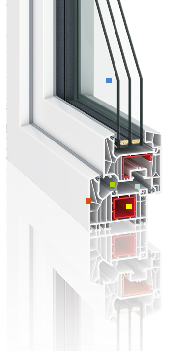 Profil Kunststoff-Fenster Schweiker