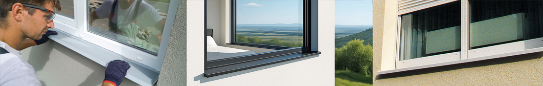 Aluminium-Fensterbank Header Bild