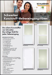 Kunststoff-Nebeneingangstüren
